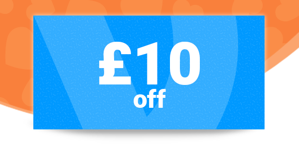 &pound; 10 off